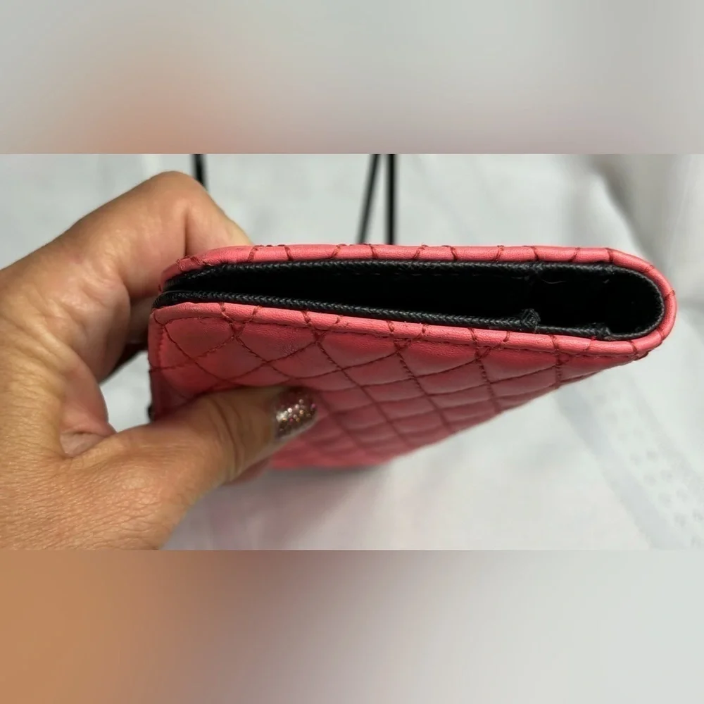 Rebecca Minkoff VGUC Pink Quilted Wallet